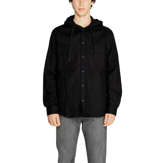 Antony Morato Black Cotton Shirt Antony Morato