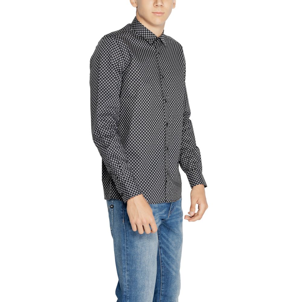 Antony Morato Gray Cotton Shirt Antony Morato