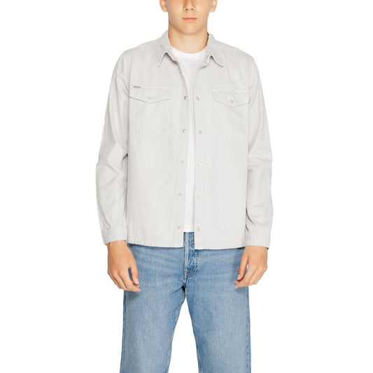 Antony Morato Gray Cotton Shirt Antony Morato