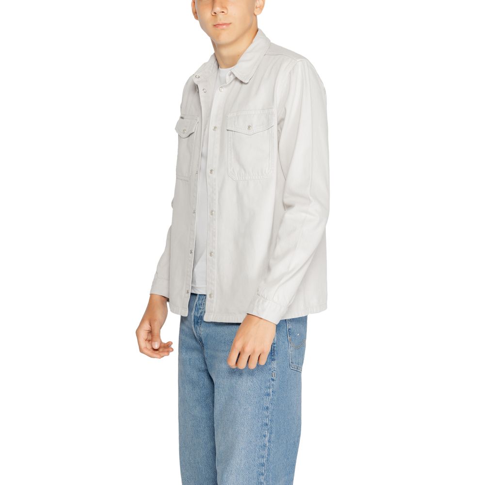 Antony Morato Gray Cotton Shirt Antony Morato