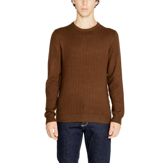 Antony Morato Brown Viscose Sweater Antony Morato