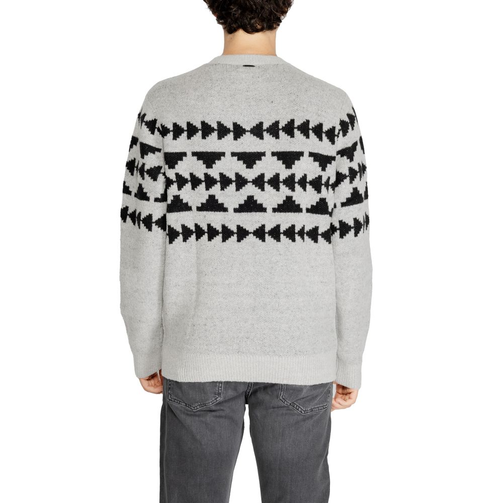 Antony Morato Gray Marabou Sweater Antony Morato