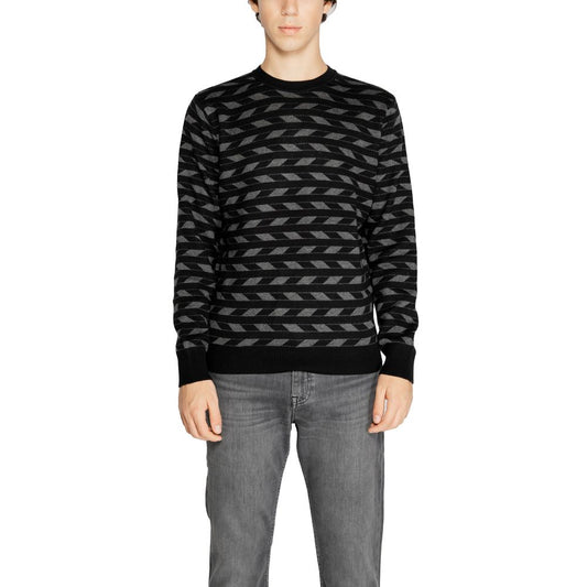 Antony Morato Black Marabou Sweater Antony Morato
