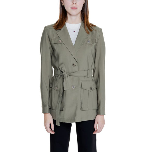 Morgan De Toi Green Viscose Blazer Morgan De Toi