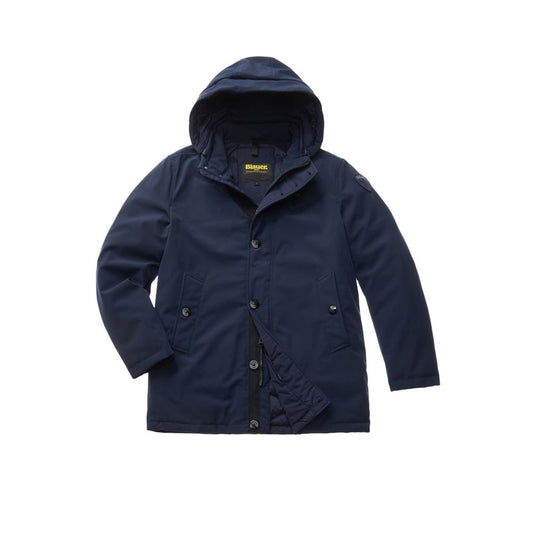 Blauer Blue Polyethylene Parka Blauer