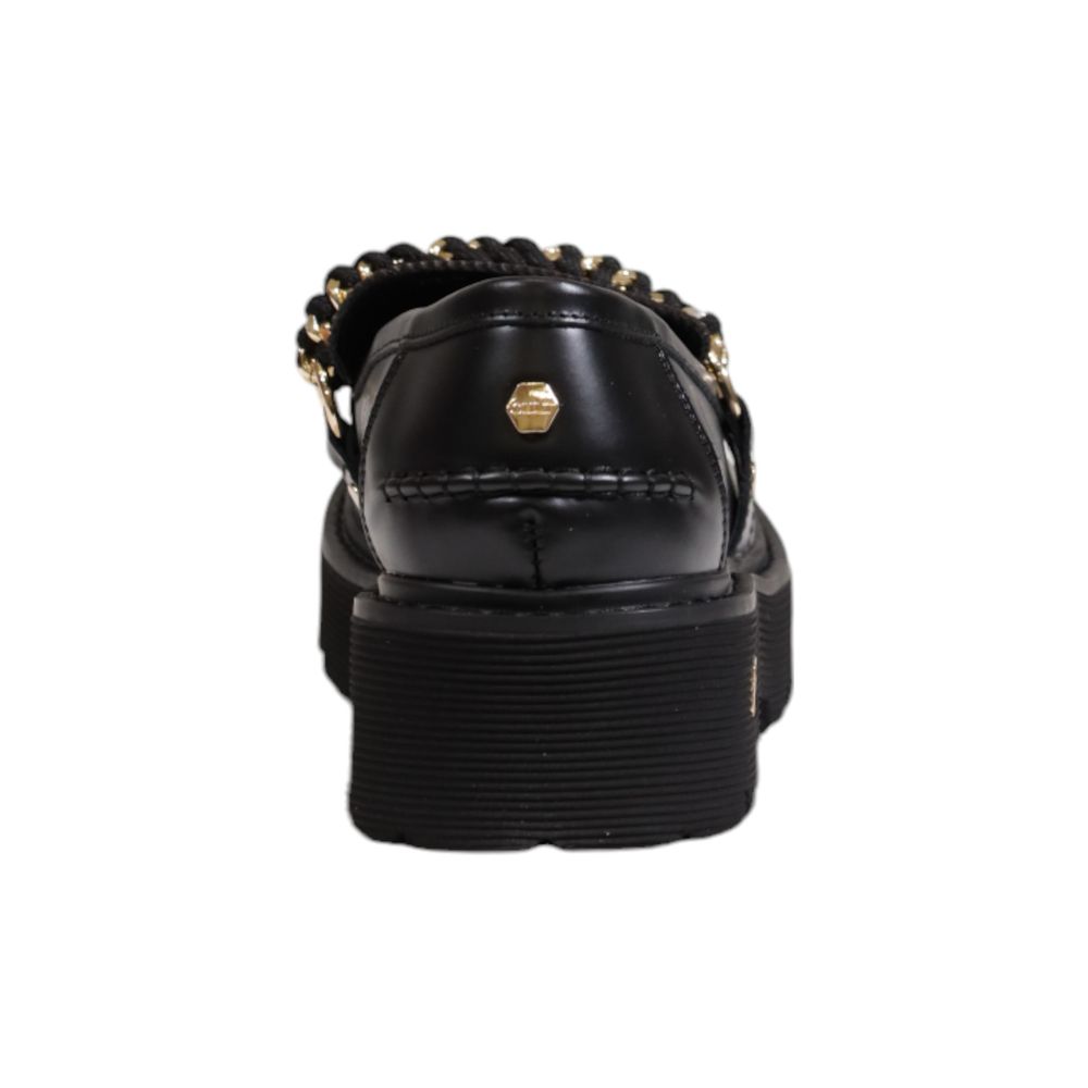 Cult Black Leather Platform Pumps Cult