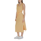 B.Young Multicolor Cotton Long Dress - Eljoys Fashion 