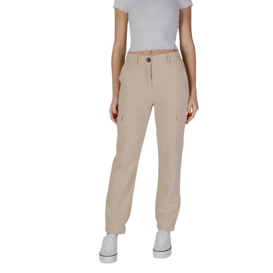B.Young Beige Polyester Pant B.Young