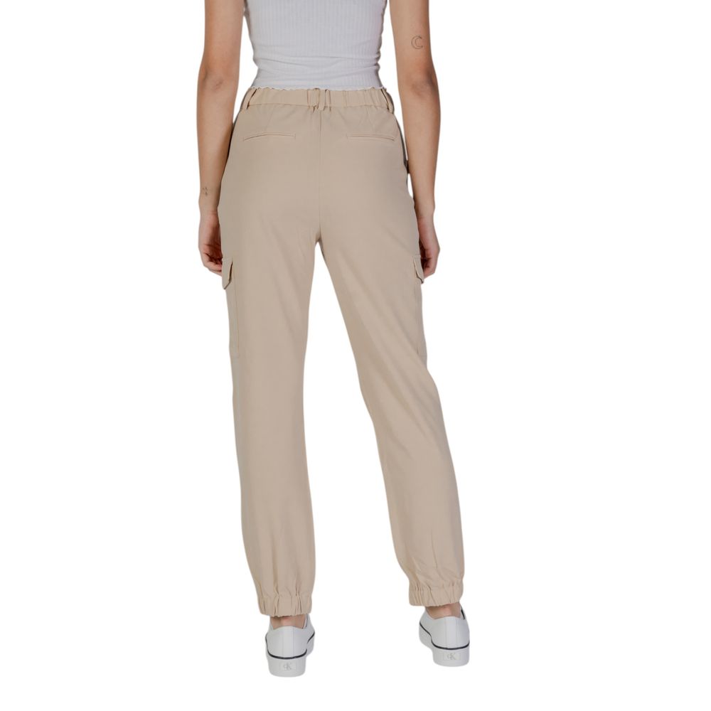 B.Young Beige Polyester Pant B.Young