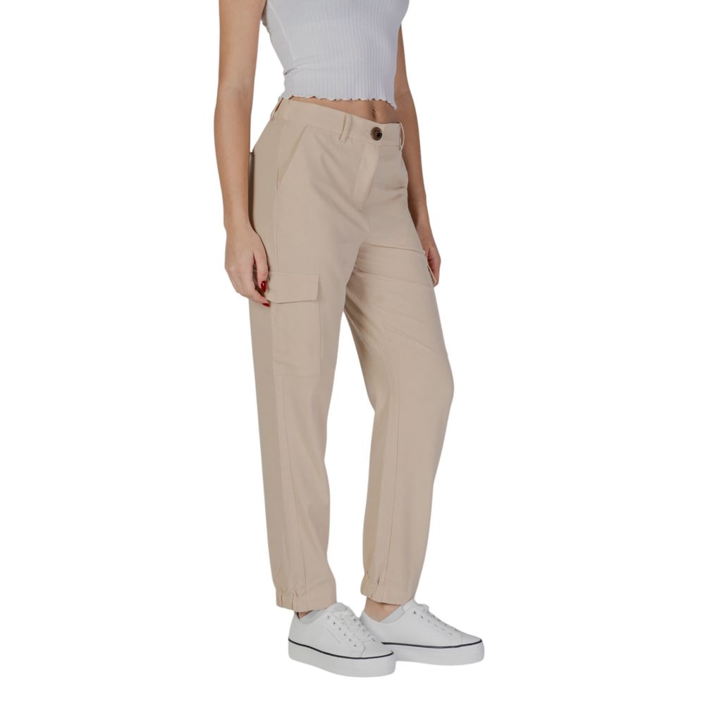 B.Young Beige Polyester Pant B.Young