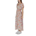 B.Young Multicolor Cotton Long Dress - Eljoys Fashion 