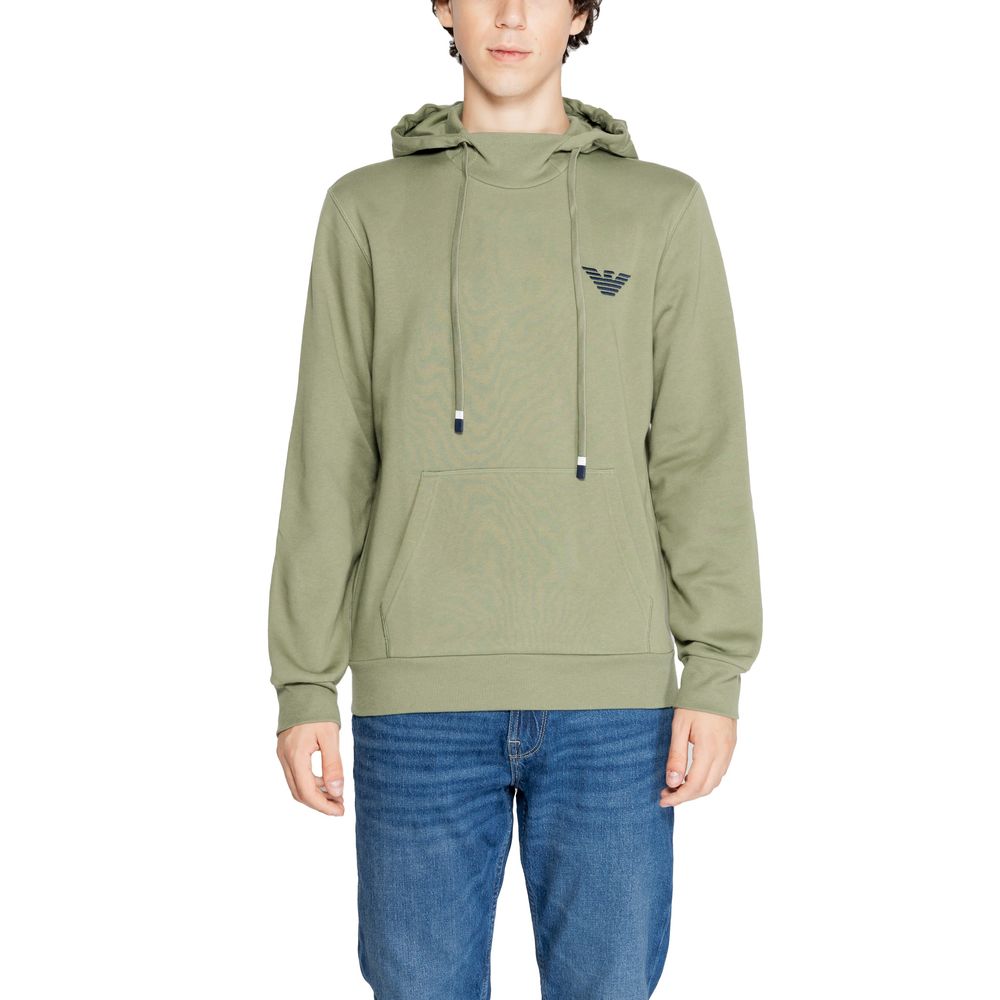 Emporio Armani Underwear Green Cotton Hoody Emporio Armani Underwear