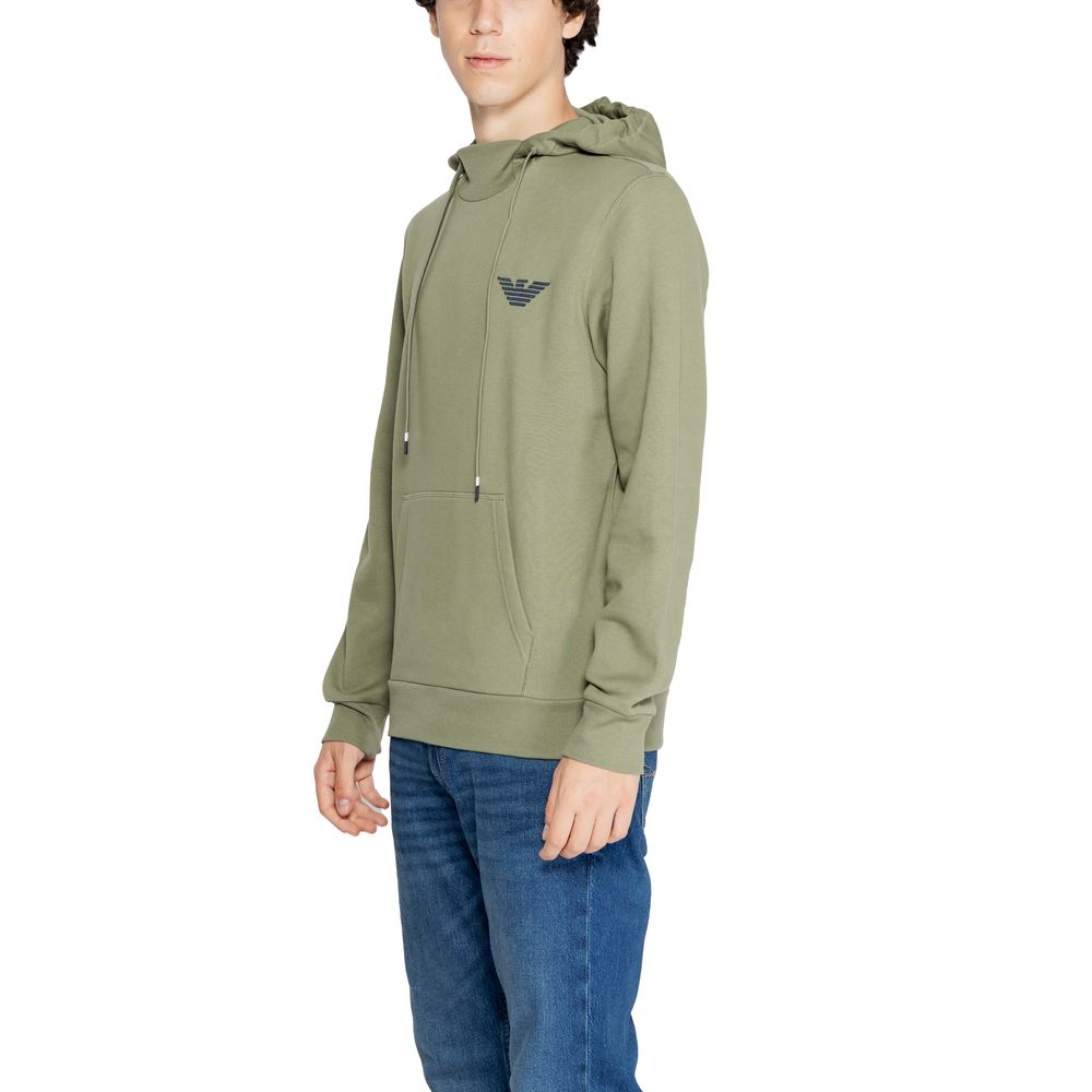Emporio Armani Underwear Green Cotton Hoody Emporio Armani Underwear