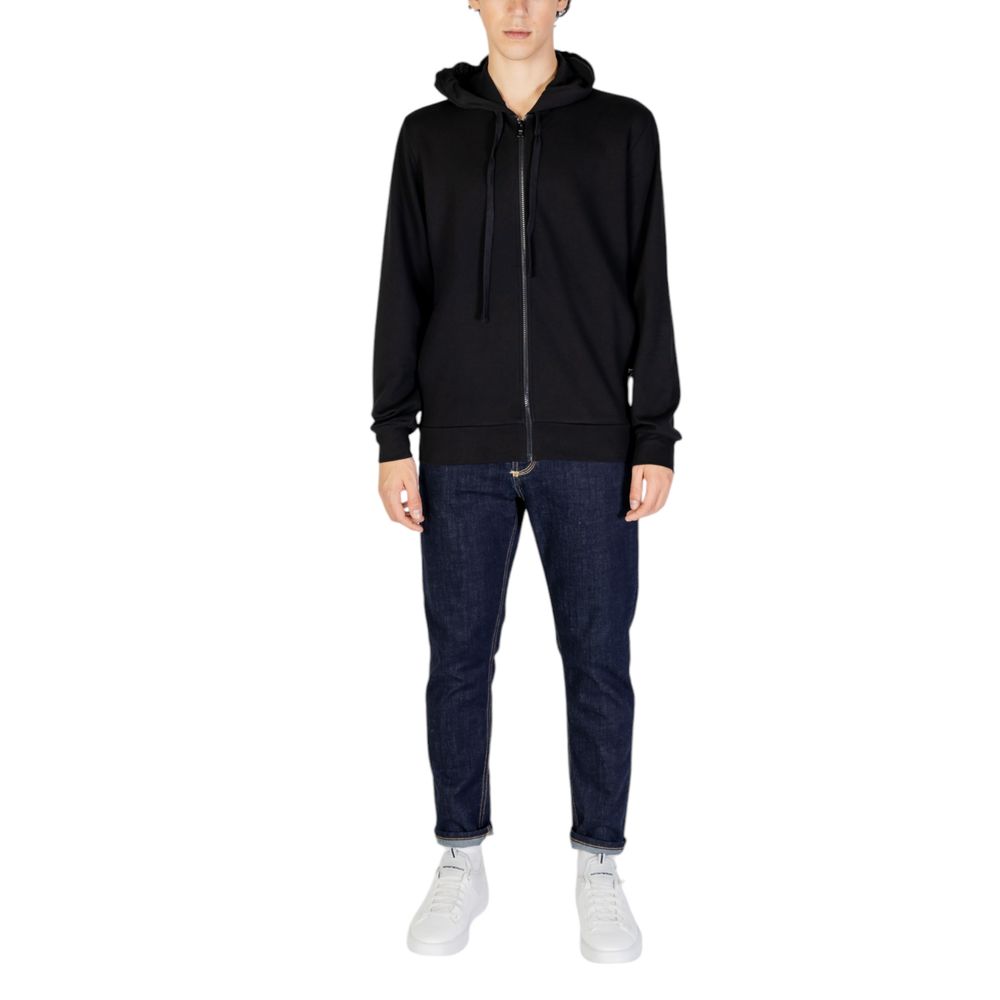 Emporio Armani Underwear Black Polyester Hoody Emporio Armani Underwear