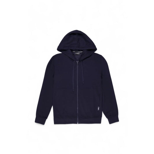 Emporio Armani Underwear Blue Polyester Hoody Emporio Armani Underwear