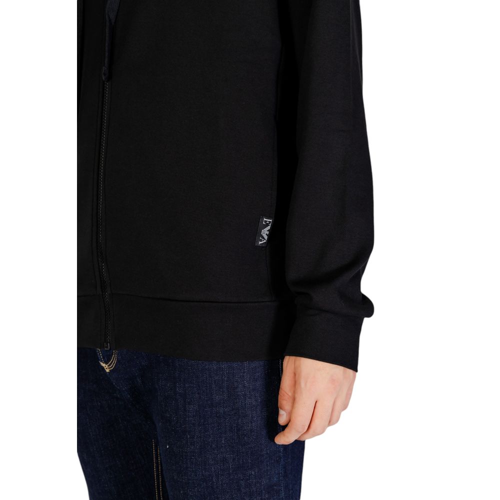 Emporio Armani Underwear Black Polyester Hoody Emporio Armani Underwear