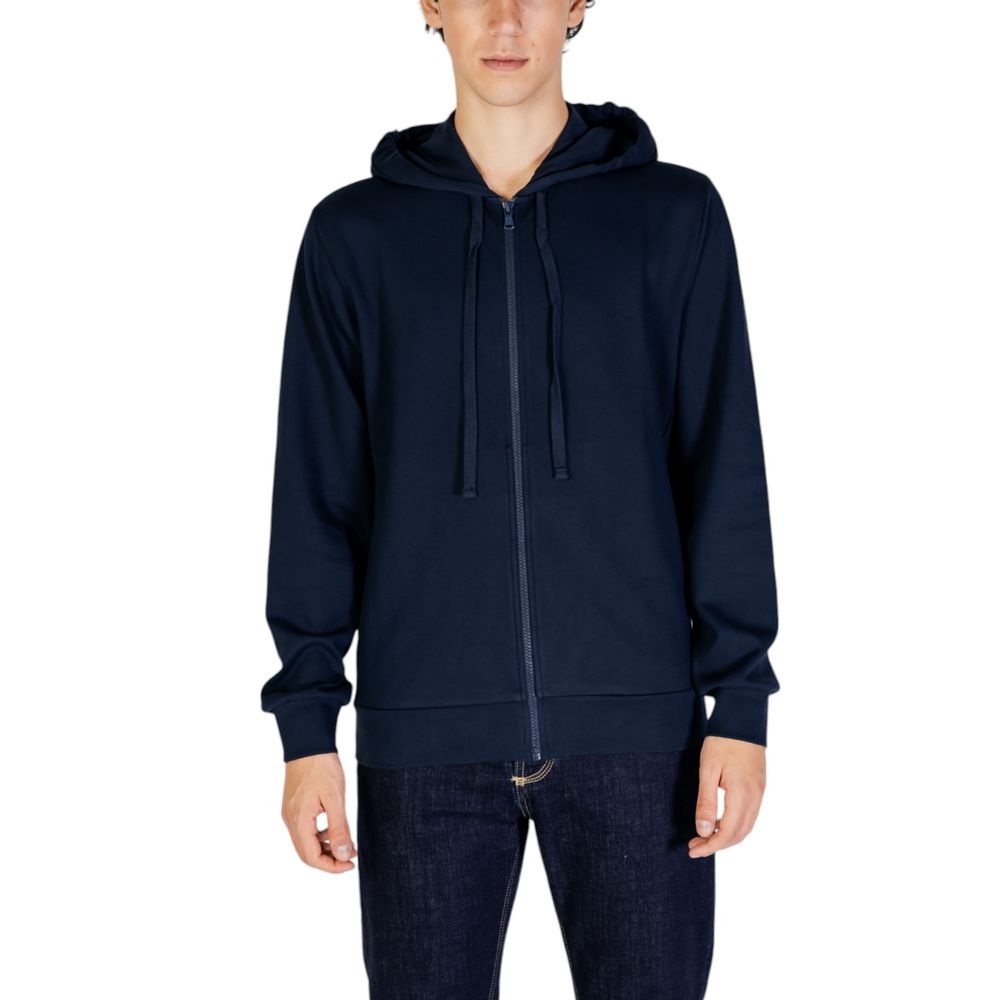 Emporio Armani Underwear Blue Polyester Hoody Emporio Armani Underwear
