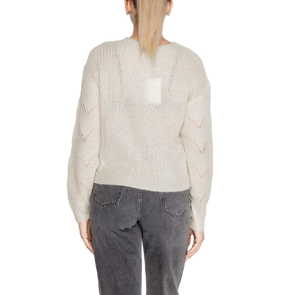 Jacqueline De Yong Cream Marabou Sweater