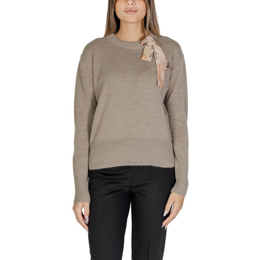 Alviero Martini Prima Classe Beige Polyester Sweater Alviero Martini Prima Classe