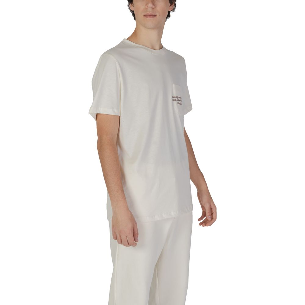 Underclub Cream Cotton T-Shirt Underclub