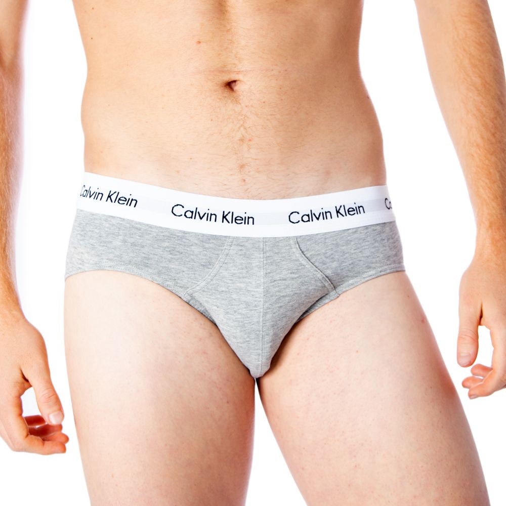 Calvin Klein Underwear Gray Cotton Briefs Calvin Klein Underwear