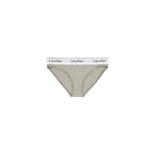 Calvin Klein Underwear Gray Cotton Pantie Calvin Klein Underwear