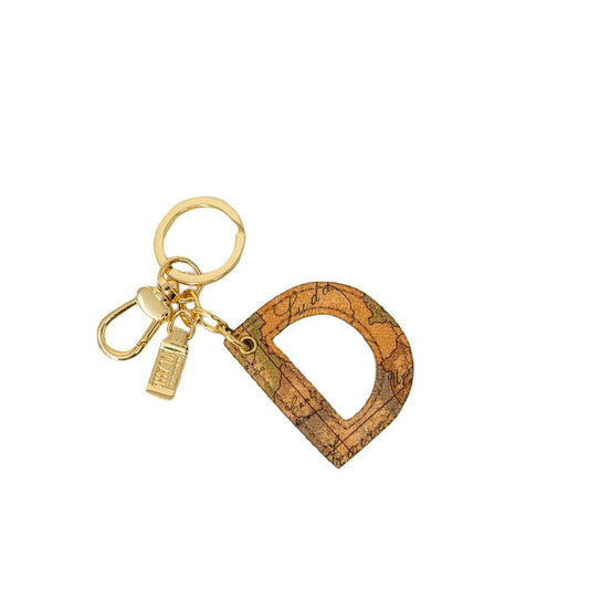Alviero Martini Prima Classe Beige Leather Keychain Alviero Martini Prima Classe