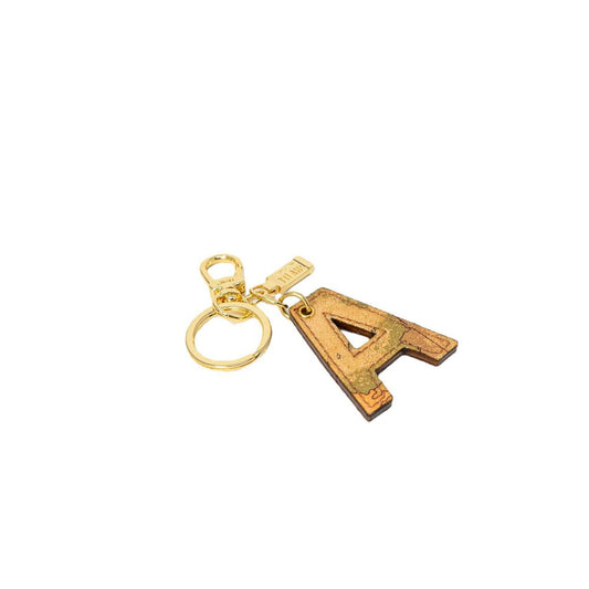 Alviero Martini Prima Classe Beige Leather Keychain Alviero Martini Prima Classe