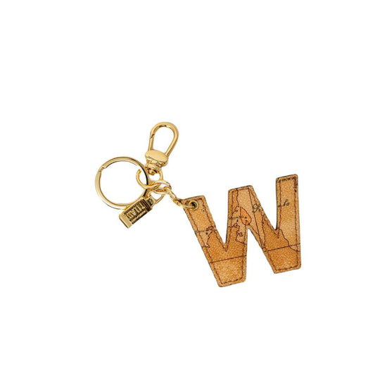 Alviero Martini Prima Classe Beige Leather Keychain Alviero Martini Prima Classe