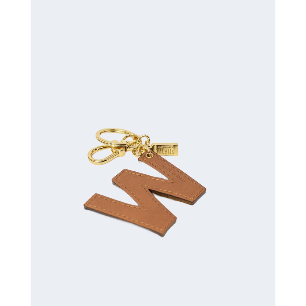 Alviero Martini Prima Classe Beige Leather Keychain Alviero Martini Prima Classe