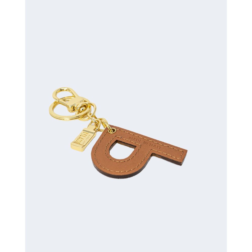 Alviero Martini Prima Classe Beige Leather Keychain Alviero Martini Prima Classe