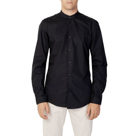 Antony Morato Black Cotton Shirt Antony Morato