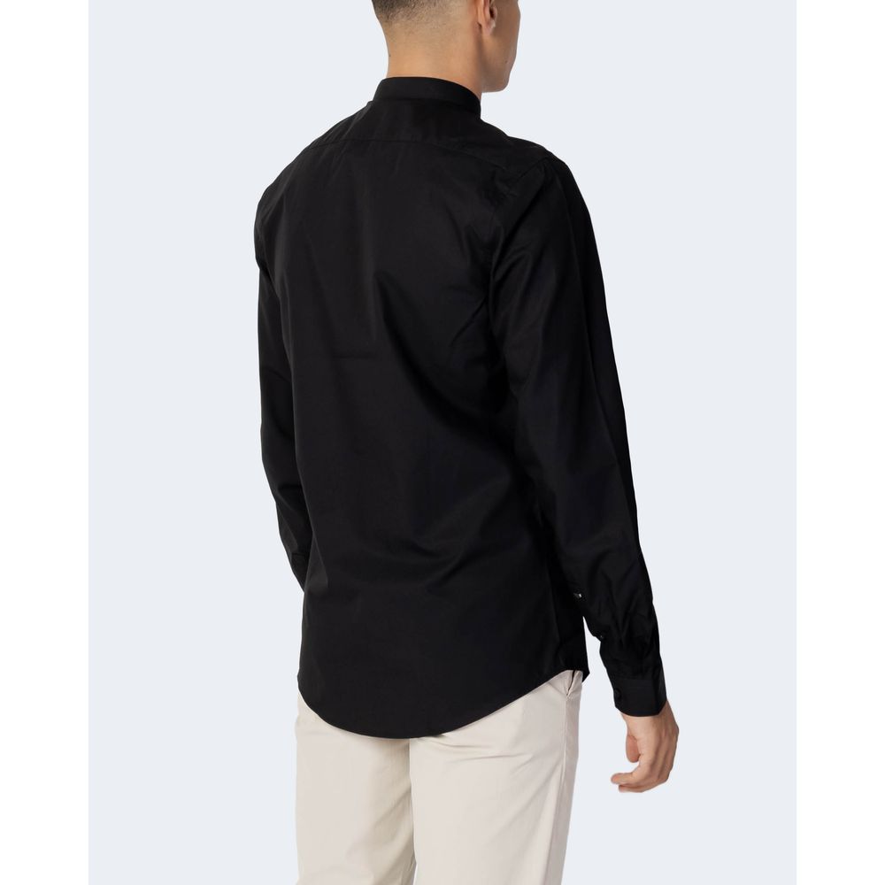 Antony Morato Black Cotton Shirt Antony Morato