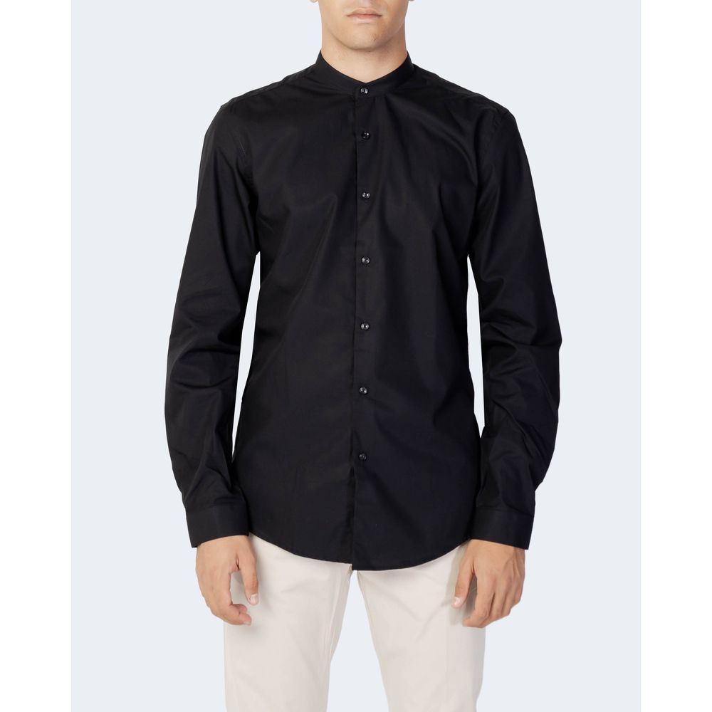 Antony Morato Black Cotton Shirt Antony Morato