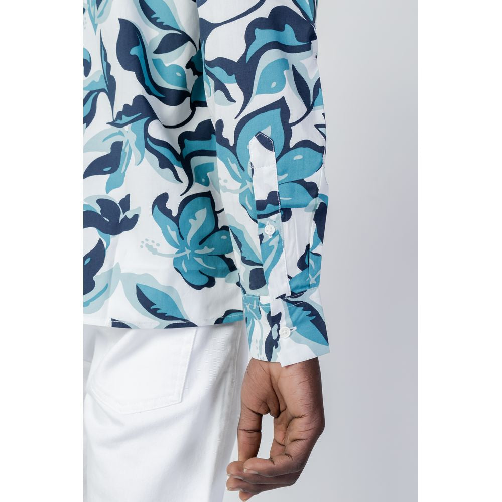 Antony Morato Blue Viscose Shirt Antony Morato