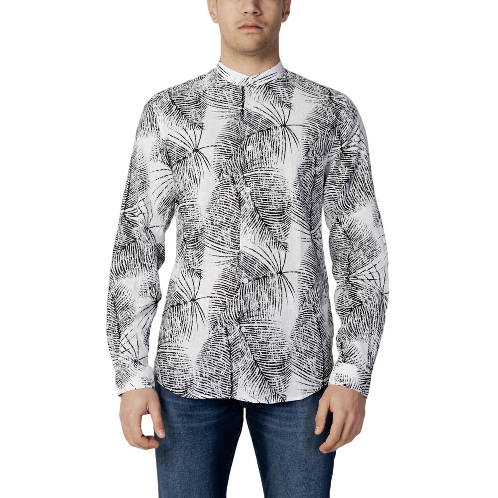 Antony Morato Black Linen Shirt Antony Morato
