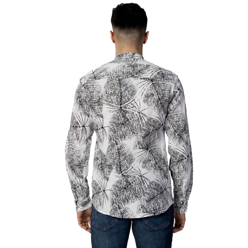 Antony Morato Black Linen Shirt Antony Morato