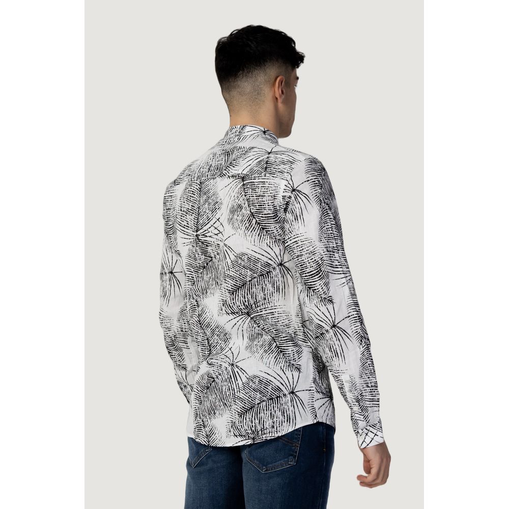 Antony Morato Black Linen Shirt Antony Morato