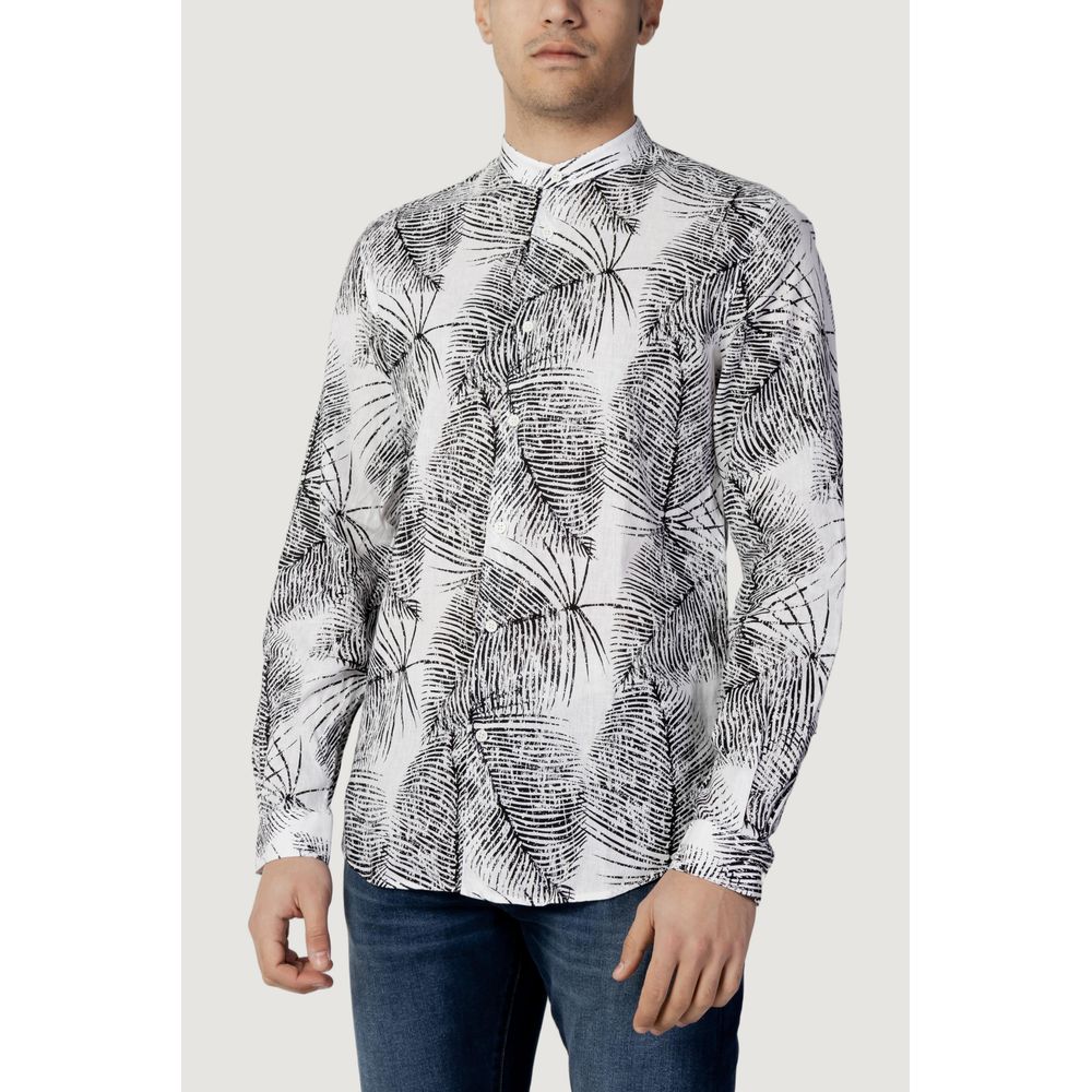 Antony Morato Black Linen Shirt Antony Morato