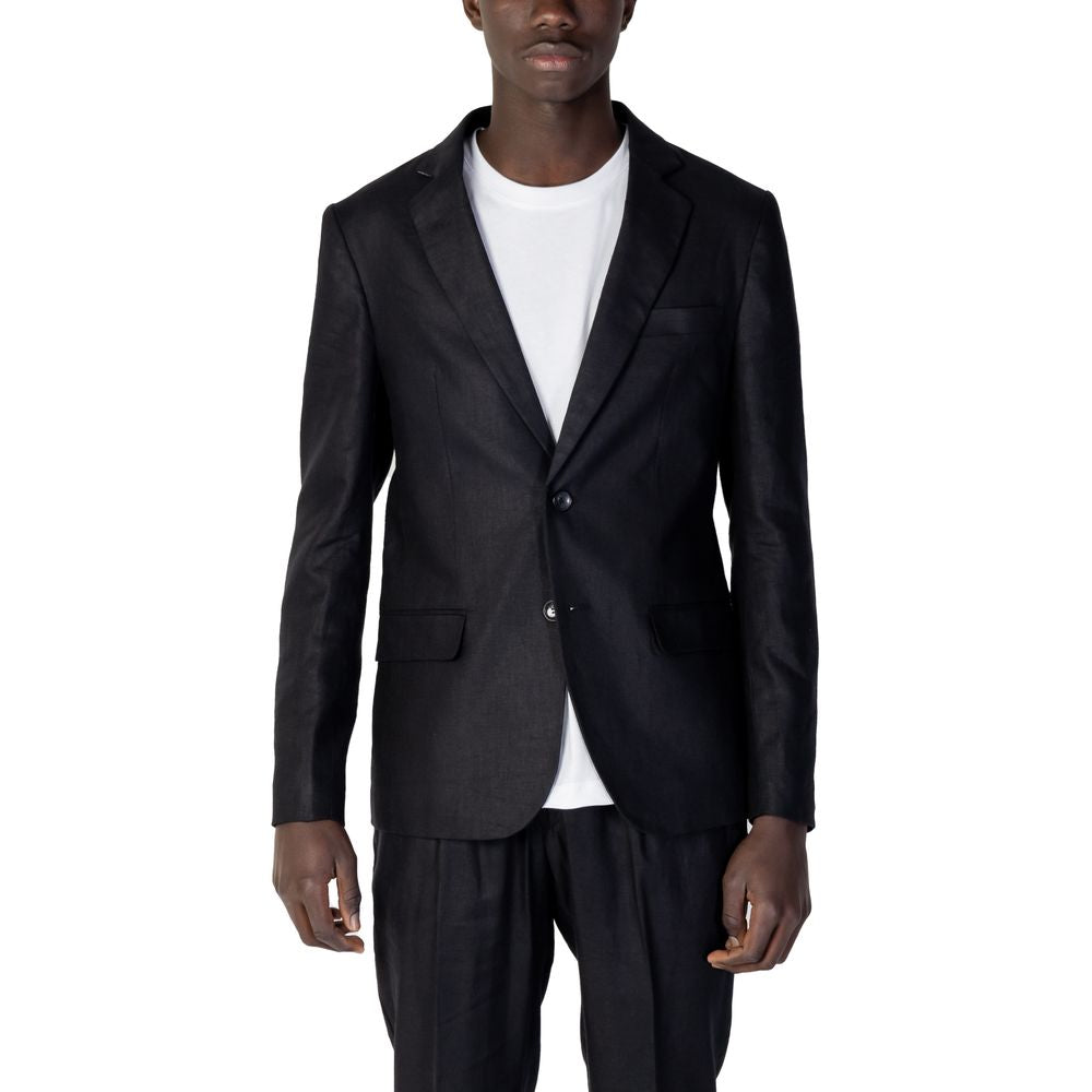 Antony Morato Black Linen Blazer Antony Morato