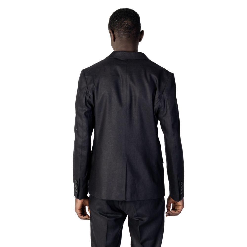 Antony Morato Black Linen Blazer Antony Morato