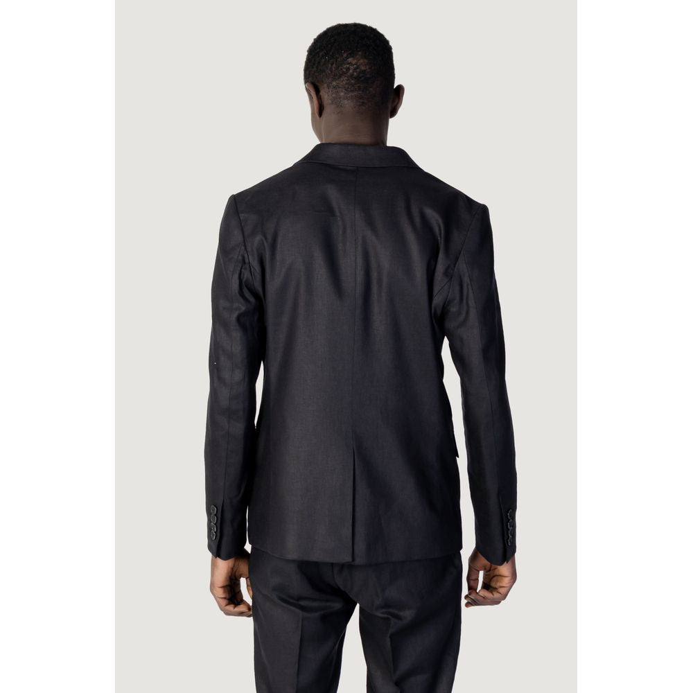 Antony Morato Black Linen Blazer Antony Morato