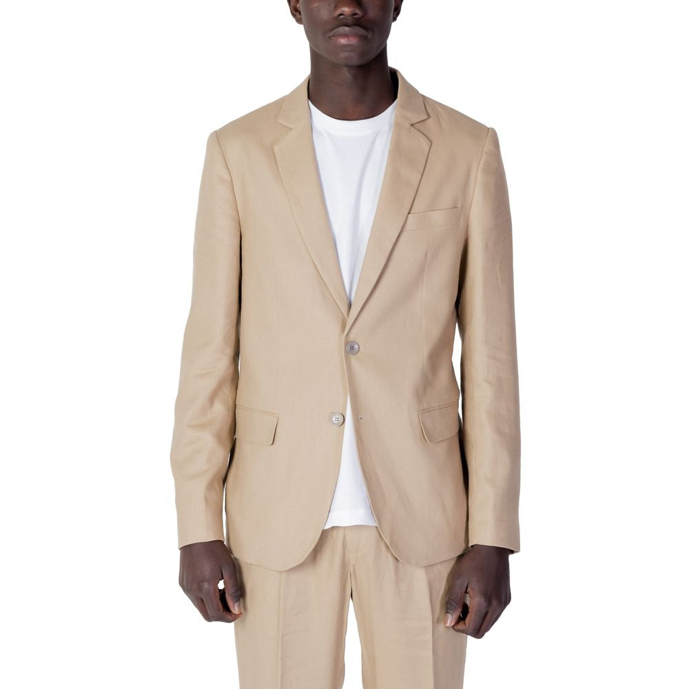 Antony Morato Beige Linen Blazer Antony Morato