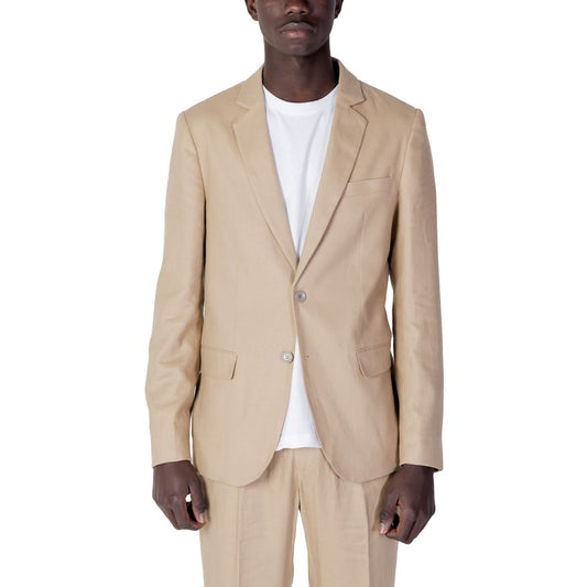 Antony Morato Beige Linen Blazer Antony Morato