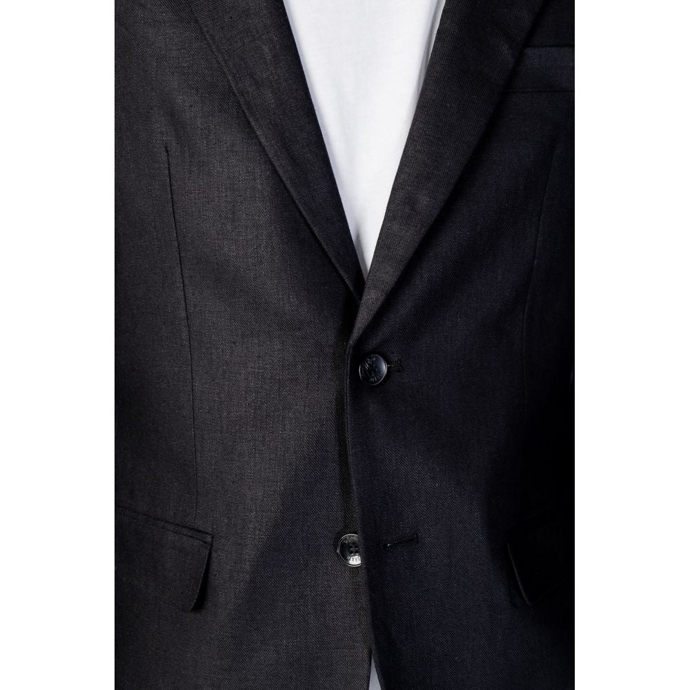 Antony Morato Black Linen Blazer Antony Morato