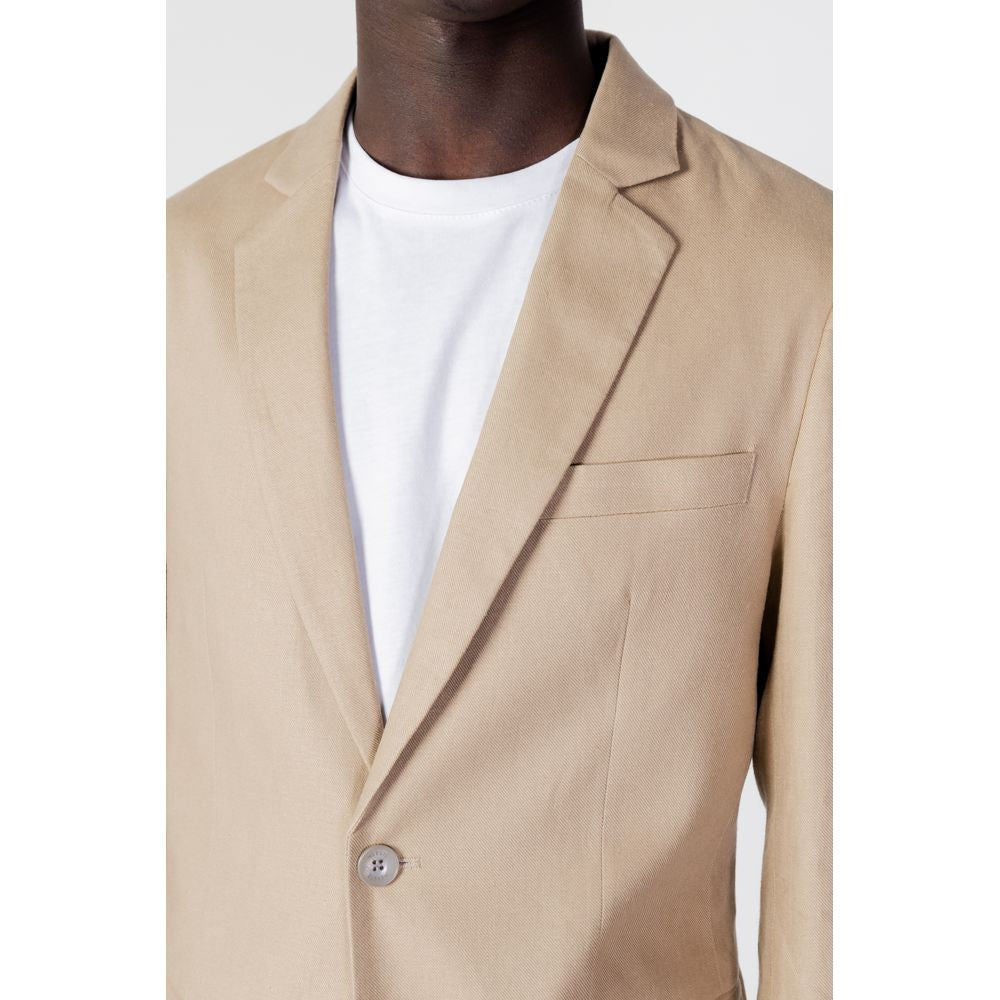 Antony Morato Beige Linen Blazer Antony Morato
