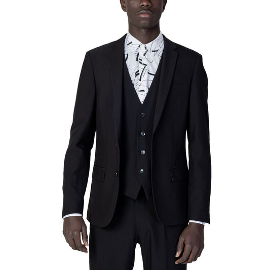 Antony Morato Black Polyester Blazer Antony Morato