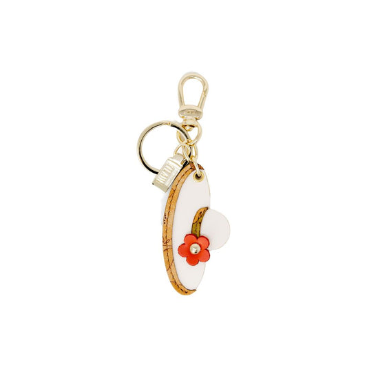 Alviero Martini Prima Classe Beige Polyester Keychain Alviero Martini Prima Classe