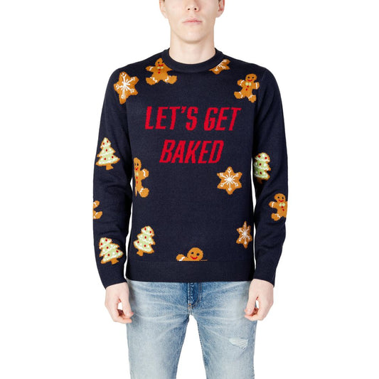 Only & Sons Blue Marabou Sweater Only & Sons