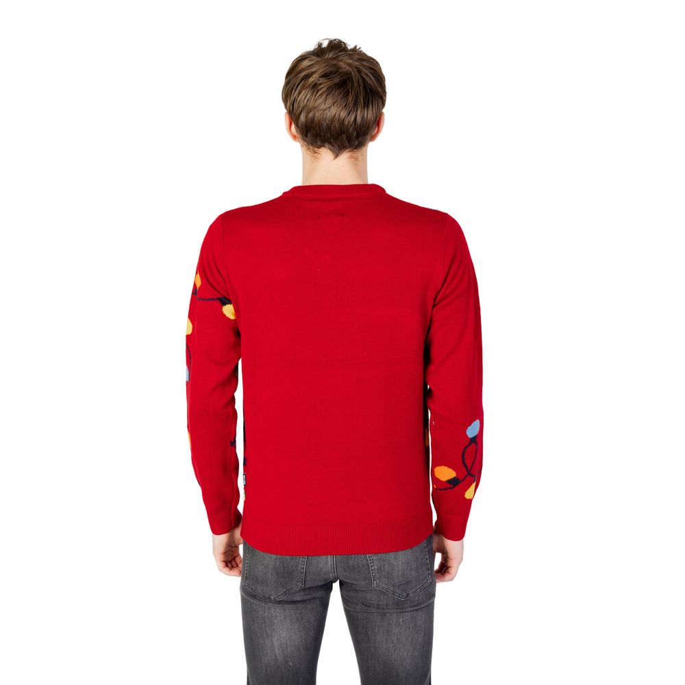 Only & Sons Red Marabou Sweater Only & Sons